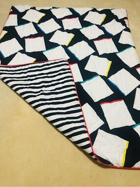 1980s VTG CANNON Reversible Comforter “New Wave”/“Memphis” style design - EUC